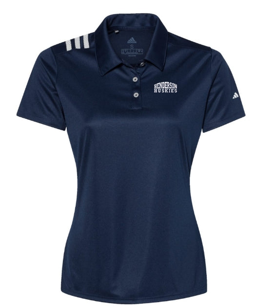 Nora Henderson Adidas 3 stripe Polo Lady Fit