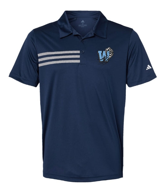 WESTMOUNT Adidas 3 stripe Polo Unisex