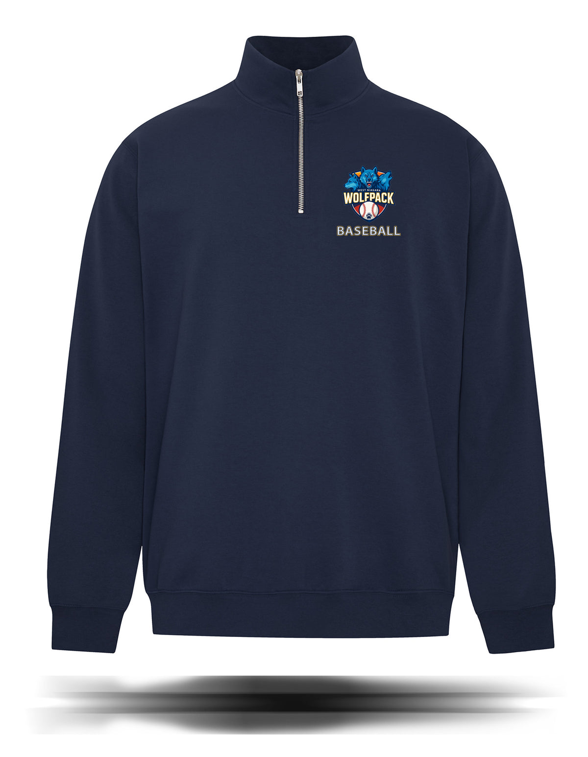 WNSS Baseball 1/4 Zip Sweater