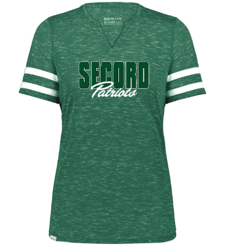 Secord PremiumFitted V Neck Heather T Shirt