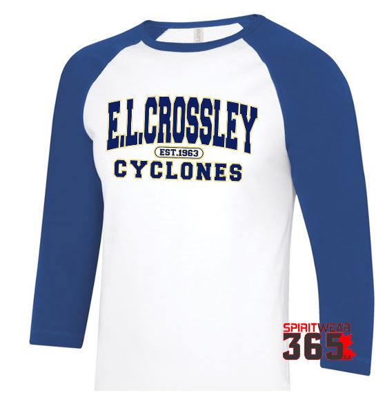 E.L. Crossley 3 Quarter Long Sleeve T Shirt